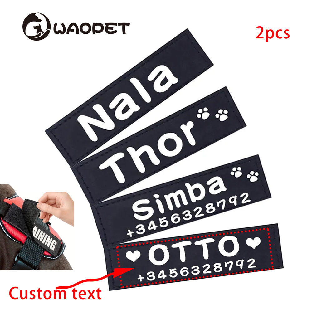 Sewing Labels - Honden ID-tags op maat voor harnas,