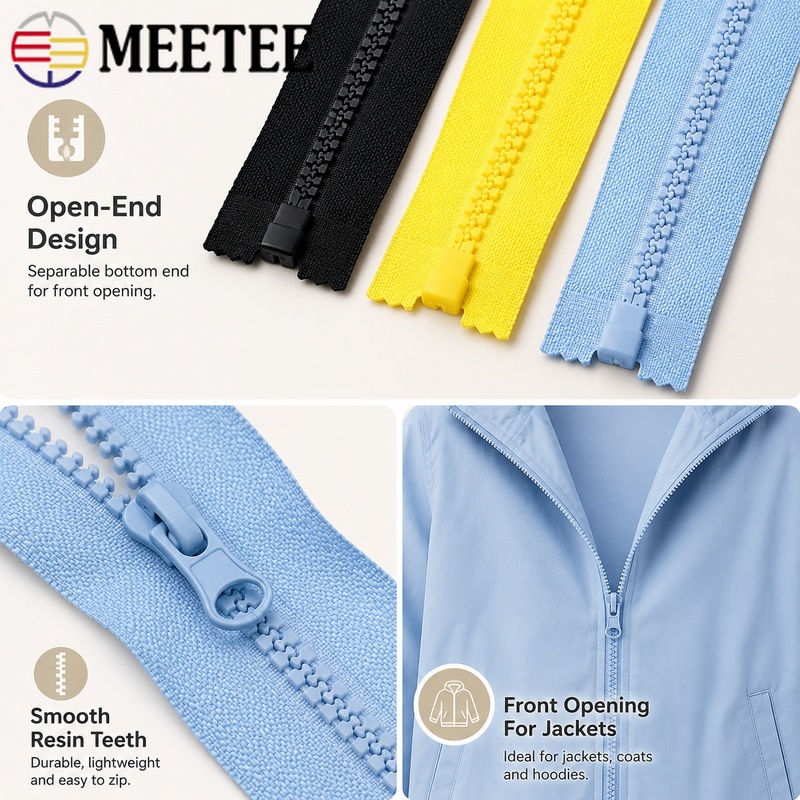Sewing Front Zipper - 5 stuks 40-120cm 5 # Harsen