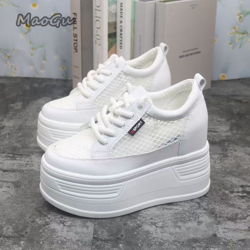 Sewing Garment - Tenis De Mujer Dames Mesh Platform