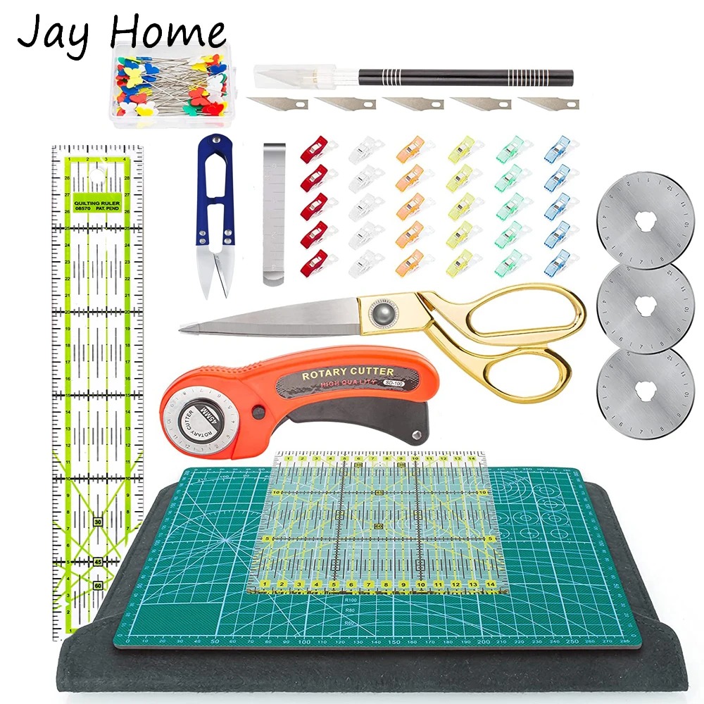 Rotary Cutter Fabric - 42Pcs Rotary Cutter Set 45Mm Stof