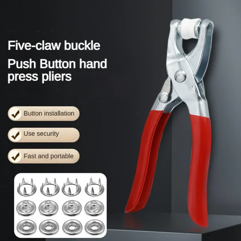 Sewing Garments - Vijfpolige knop Installatietang Metalen drukknoop Gereedschapsset