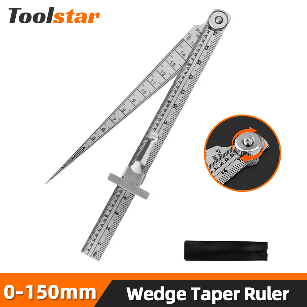 Seam Gauge Metal - Toolstar Wedge Taper Liniaal Roestvrij Staal