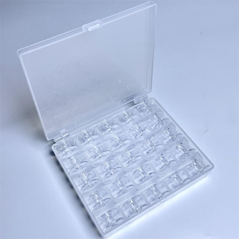 Sewing Machine Yarn - 25 Grid Clear Lege Klossen Opbergdoos