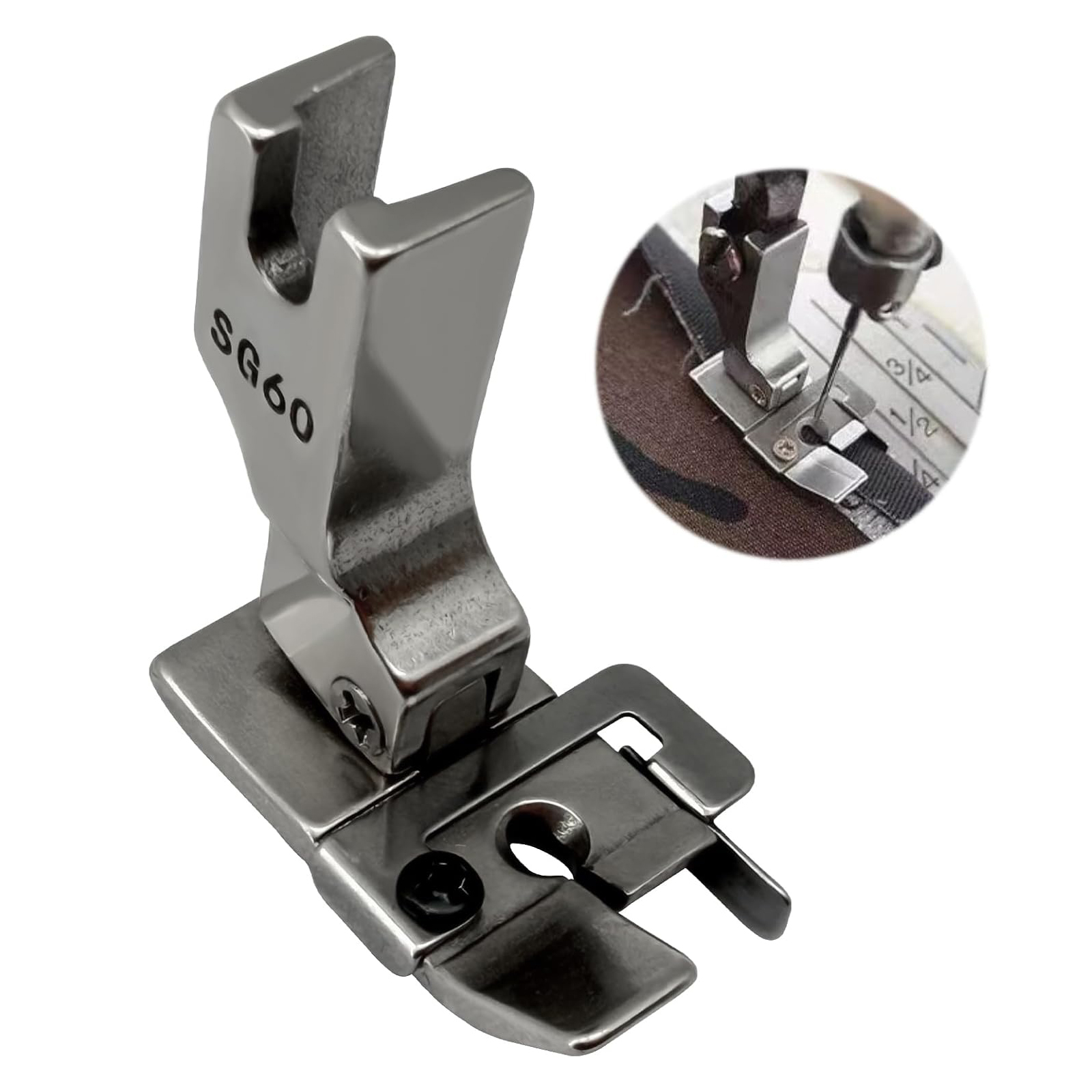 Seam Gauge Metal - 1/4 inch naaivoet # SG60 Met