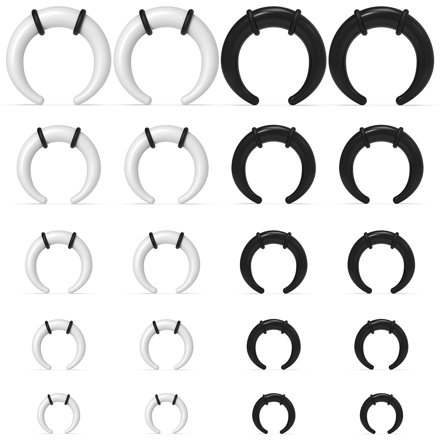 Seam Gauge Metal - Grote Septum Ringen 14G 12G 8G
