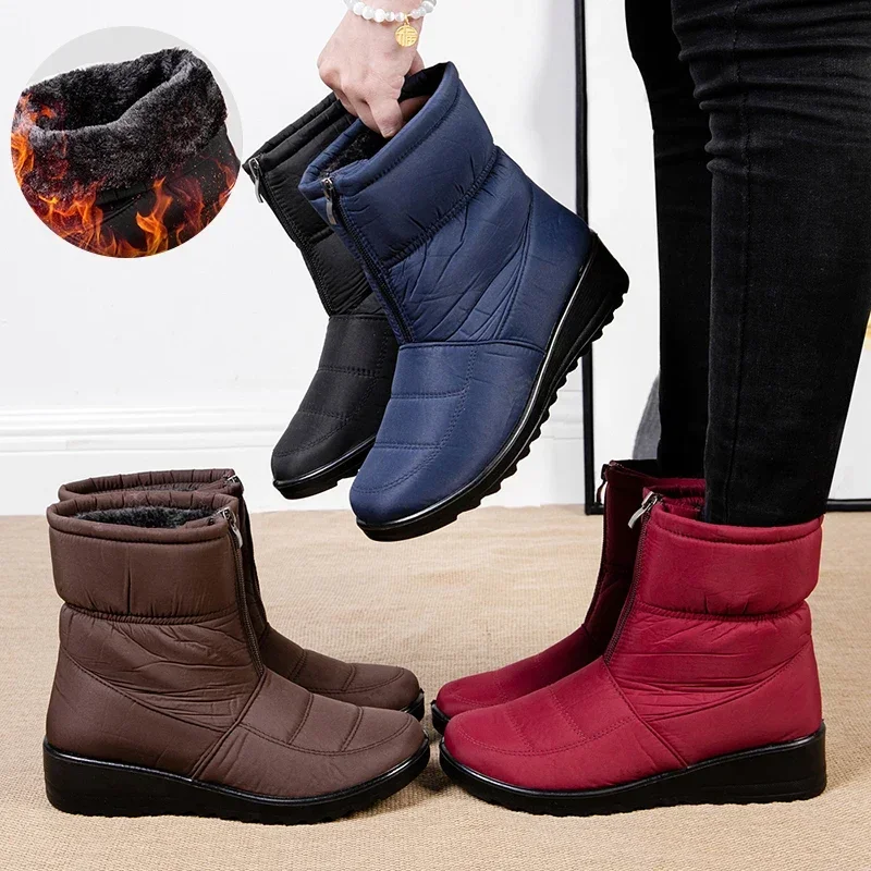 Antislip waterdichte snowboots - Sewing Front Zipper recensie en prijs