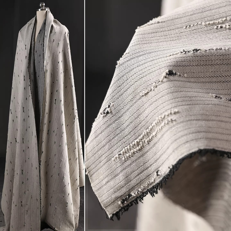 Gestreepte denim katoenen jacq - Sewing Recycle recensie en prijs