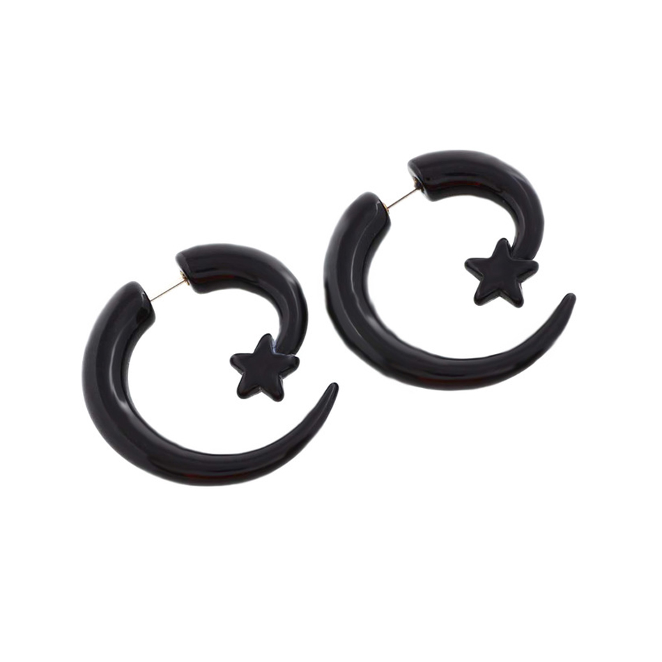 Alisouy Paar Zwart Acryl Fake  - Seam Gauge Metal recensie en prijs