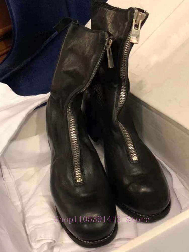 Luxe herenschoenen Echt leer R - Sewing Front Zipper recensie en prijs