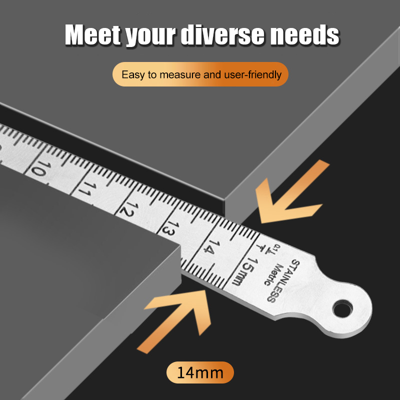 1-15 mm roestvrijstalen conisc - Seam Gauge Metal recensie en prijs