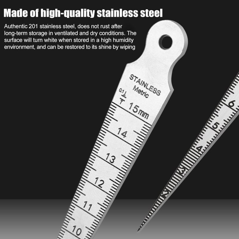 1-15 mm roestvrijstalen conisc - Seam Gauge Metal recensie en prijs