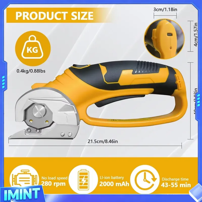 2000mAh Draadloze Elektrische  - Rotary Cutter Fabric recensie en prijs
