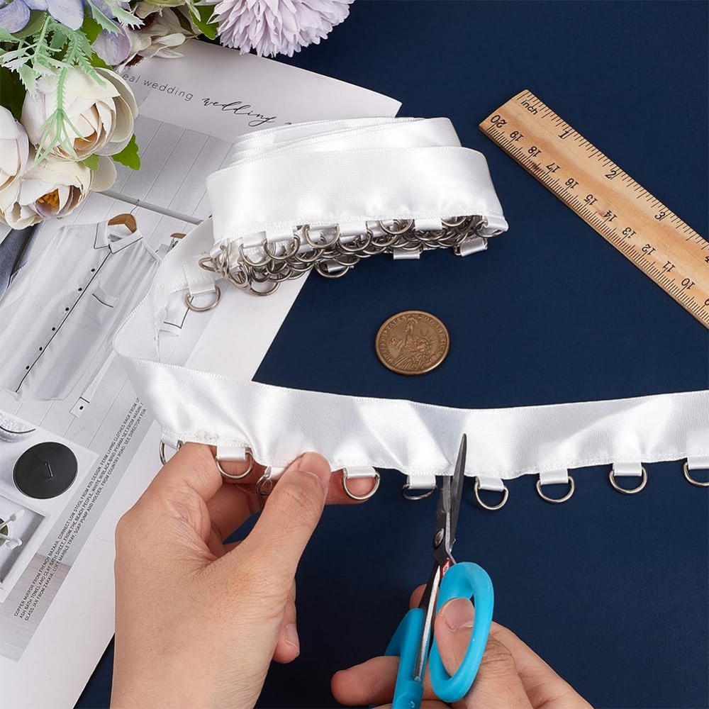 4 yards witte doorvoertule tri - Sewing Garments recensie en prijs