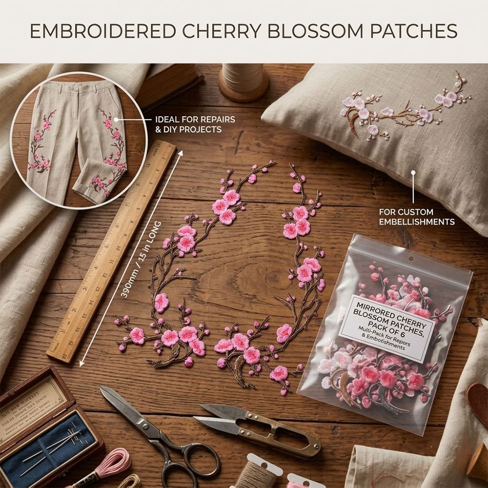 DIY Kersenbloesem Strijkpatche - Sewing Textiles recensie en prijs