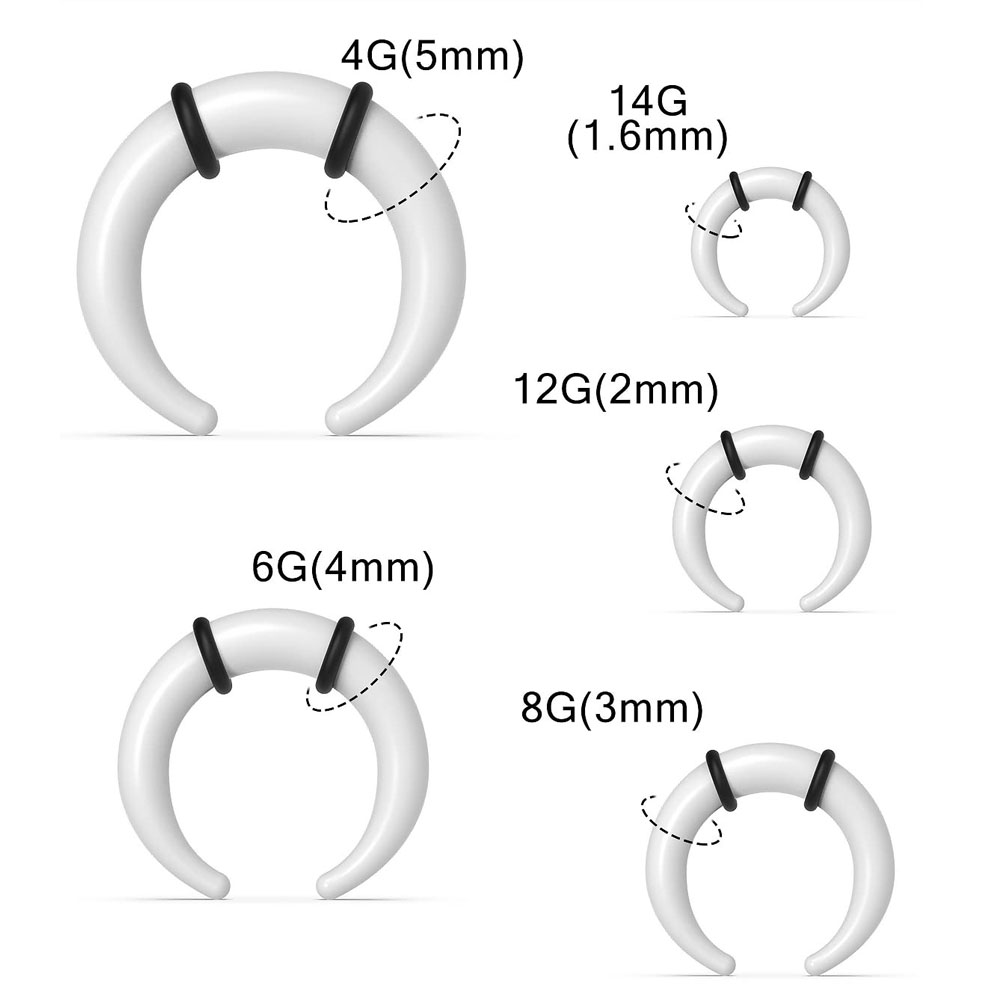 Grote Septum Ringen 14G 12G 8G - Seam Gauge Metal recensie en prijs